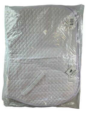 SmartPak Small Diamond Quilted All-Purpose White Horse Equine Saddle Pad Sealed